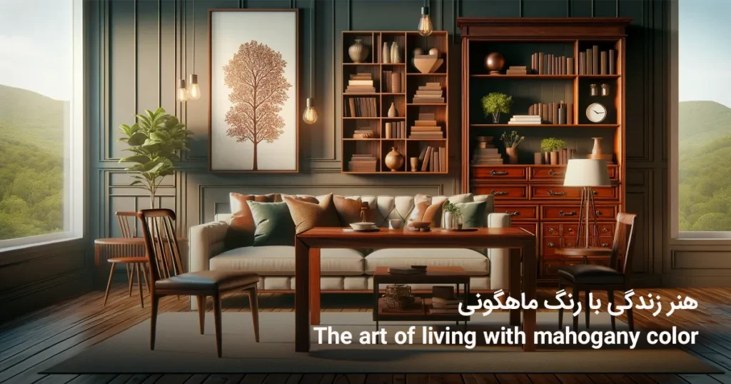 هنر زندگی با رنگ ماهگونی