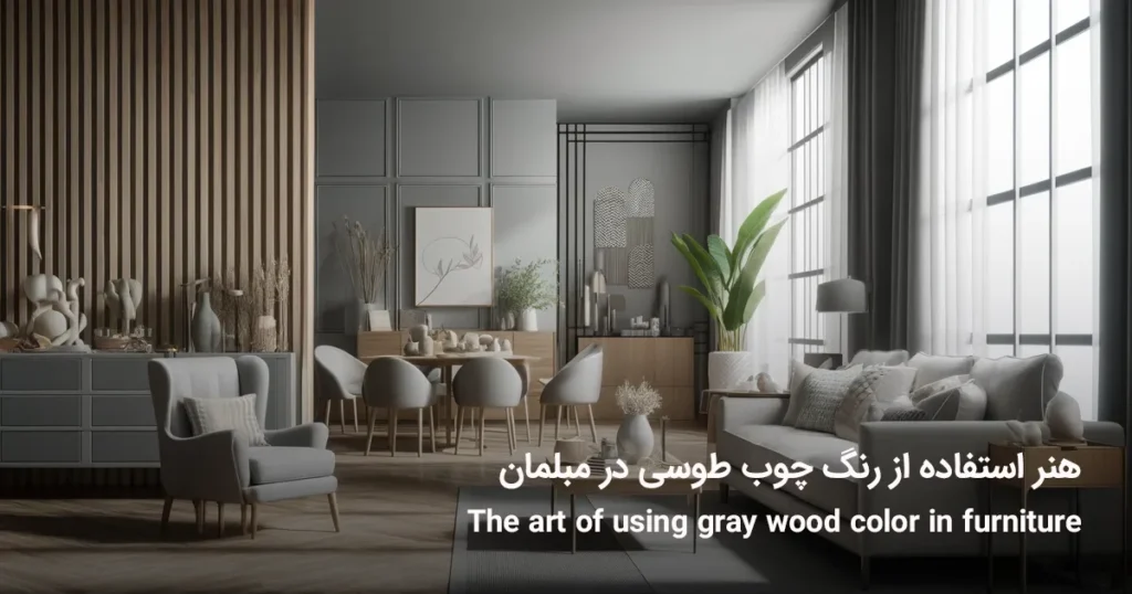 هنر استفاده از رنگ چوب طوسی در مبلمان: راهنمای کامل برای خلق فضایی مدرن و دلنشین